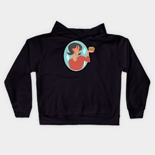 Burger Babe Kids Hoodie